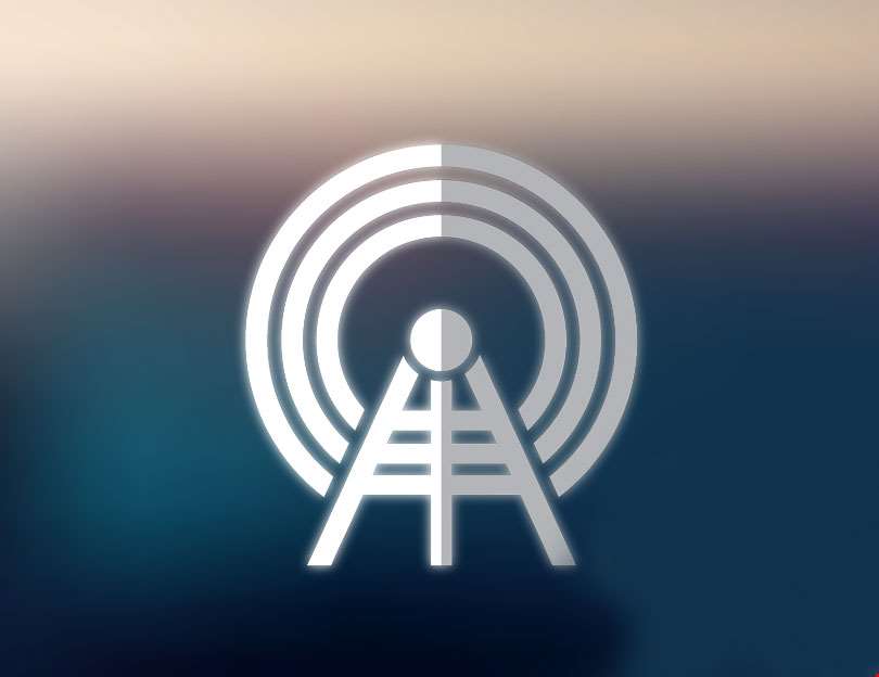 Illustrasjon av radiosignal.