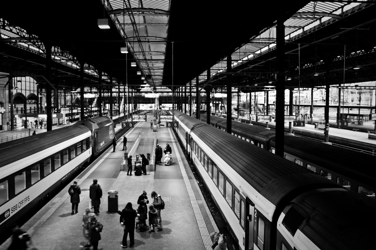 Jernbanestasjon i Basel.