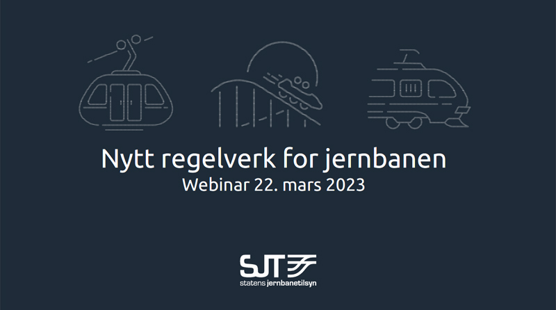 Framside av presentasjon om nytt regelverk i webinar i mars 2023